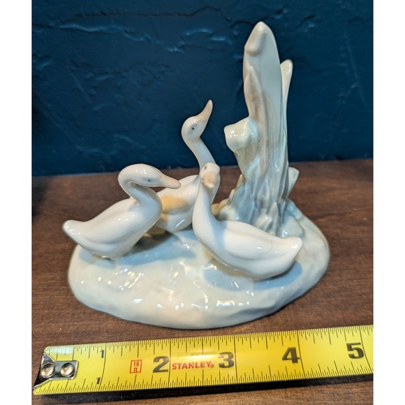 Vintage NAO by Lladro Three Geese‎ Porcelain Figurine 4 1/2" - Picture 10 of 12